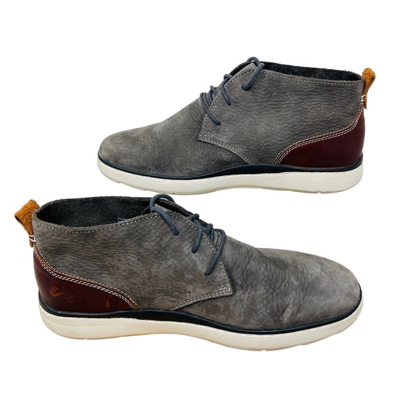 Johnson & Murphy Mens Boots Farley 25-2757 Nubuck Leather‎ Chukka Gray Size 11M main image 5